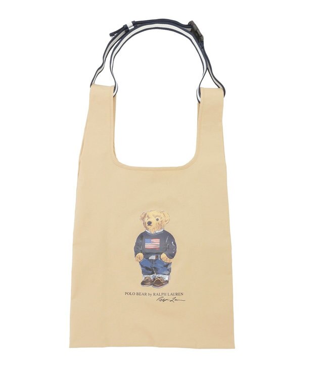 MOONBAT 【WEB限定】POLO RALPH LAUREN（ポロ ラルフ ローレン）ポロベア ベルト付き レインバッグ ベージュ
