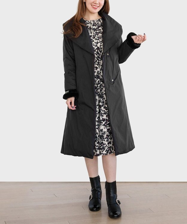 TOCCA FLUFFY PILLOW ロングダウンコート ブラック系