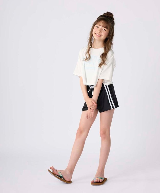 OP／FILA 【RUSTY】Ｔシャツ付きセパレート水着3点セット オフホワイト