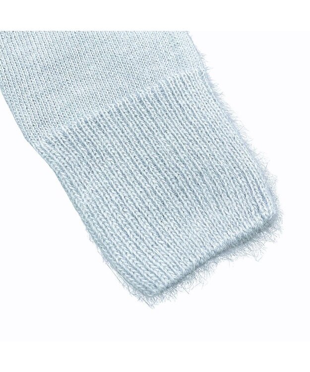 林八百吉商店 un chapeau  アンゴラアームカバー サックス