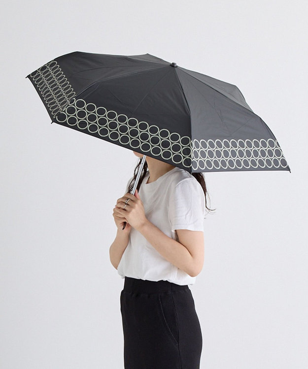 フォクシー カタログ掲載 麻混 折りたたみ 日傘 フォクシー カタログ