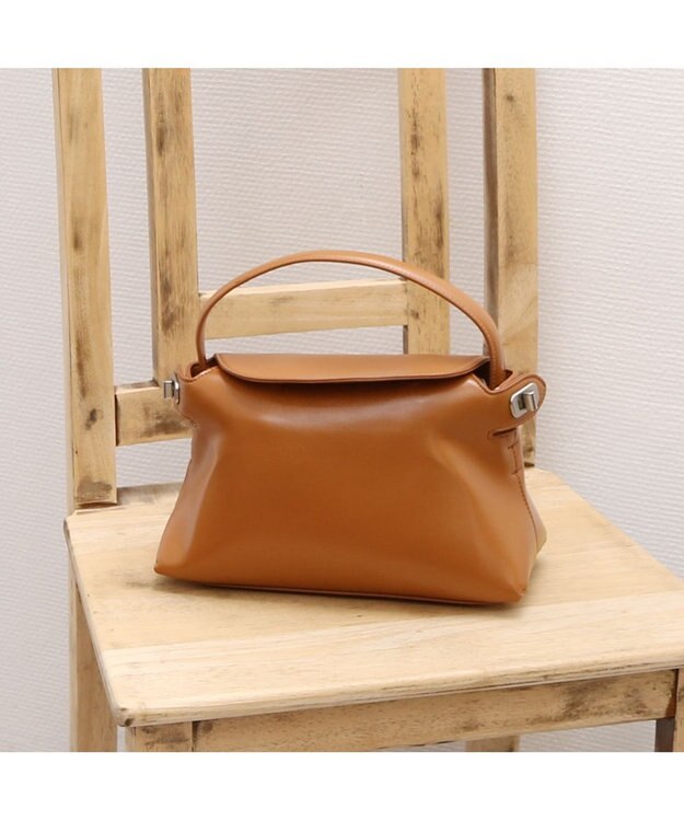 UNBILLION カカトゥ kakatoo / フラップ2wayキューブバッグ ブラウン