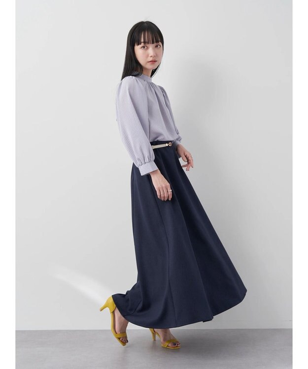 earth music&ecology Ｃｈｅｃｋドビーブラウス Sax