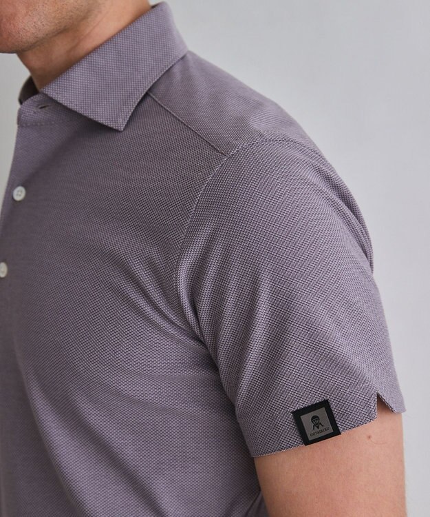 GOTAIRIKU 3年連続売上NO1/キングサイズ登場【仕事で着られる】キレイめ 鹿の子 BIZ ポロシャツ ライラック(26年新色)