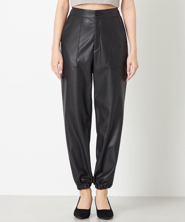 NAVE 【Nave】ヴィーガンレザー パンツ ブラック系