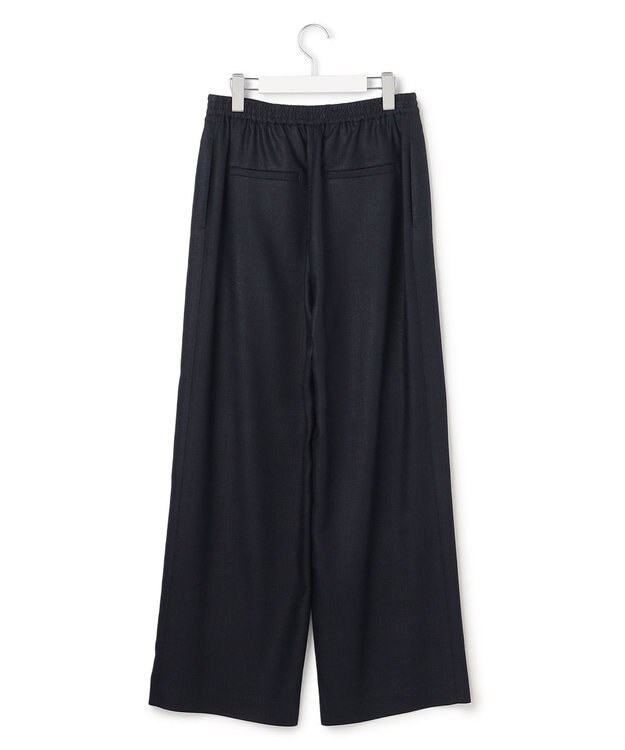 23区 【先行予約】リネンライクグロッシー ワイドパンツ ネイビー系