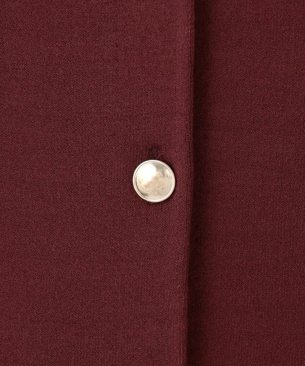 自由区 S レーヨンストレッチ カーディガン ボルドー