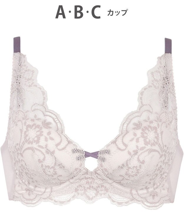 WACOAL 【重力に負けないバストケアBra】 ノンワイヤー バストを重力から守る まる胸キープ ラクなつけごこち サイドのラインすっきり ブラジャー レディース BRA184 /ワコール チャコールグレー