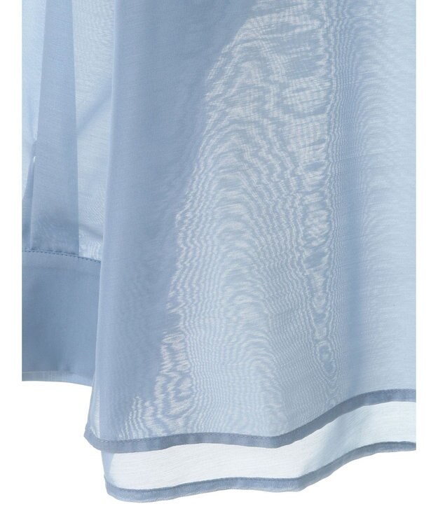 earth music&ecology バックスリットシアーシャツ Blue