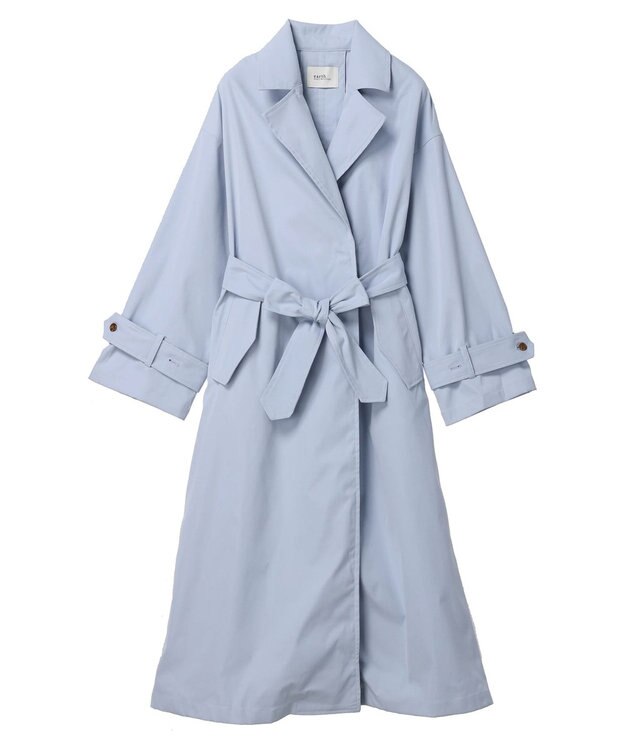 earth music&ecology 着流しロングトレンチ Sax