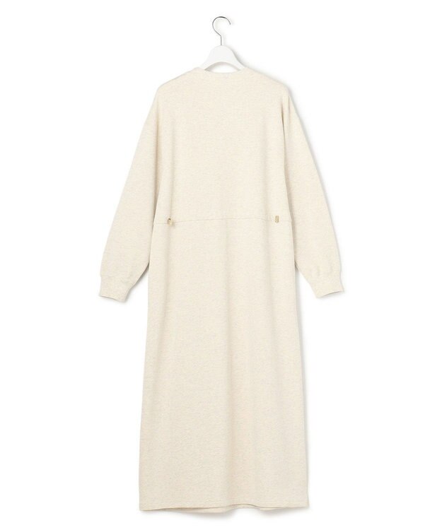 23区 L 【SLOW/一部店舗限定】ハイゲージテリー ハーフジップ ワンピース アイボリー系