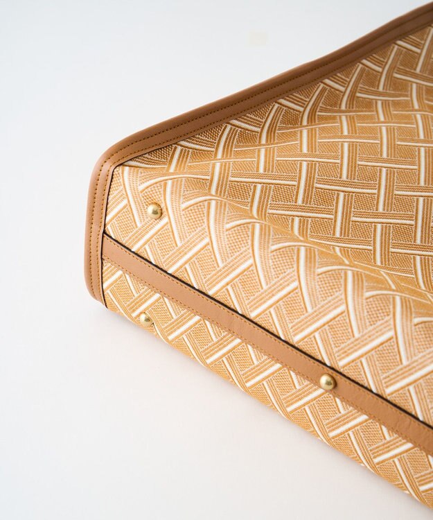 MIYABIYA  LAQUOH クロス柄ジャガードトートバッグ L ベージュ