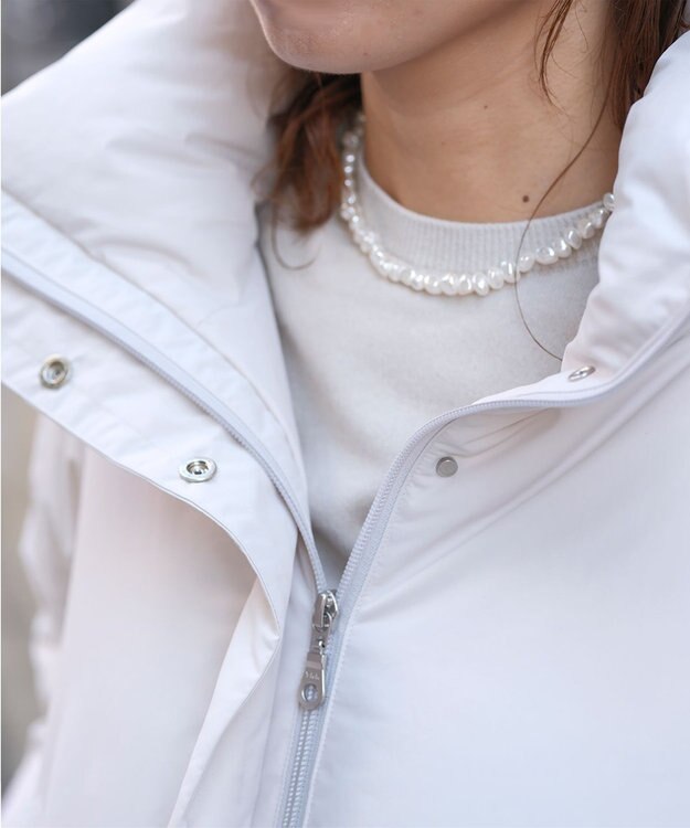 KWD 【日本製/高品質ダウン】STAND COLLAR DOWN BLOUSON ダウンブルゾン アイボリー