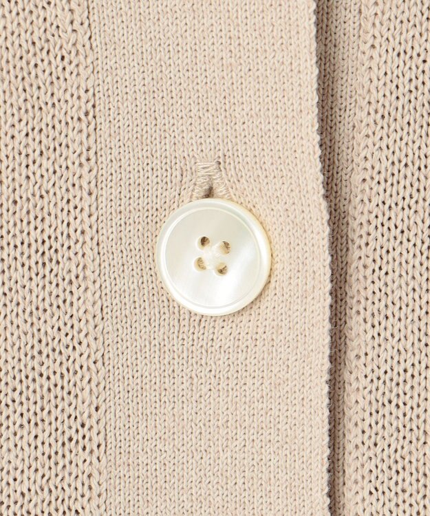 J.PRESS LADIES L 【洗える】リノナチュール Vネック カーディガン ベージュ系