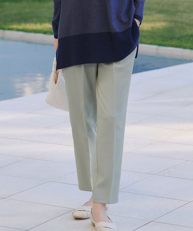 Tiaclasse L 【おのののかさん着用】とろみカラーテーパードパンツ ミント