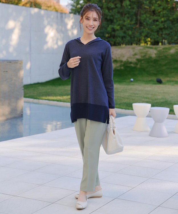 Tiaclasse L 【おのののかさん着用】とろみカラーテーパードパンツ ミント