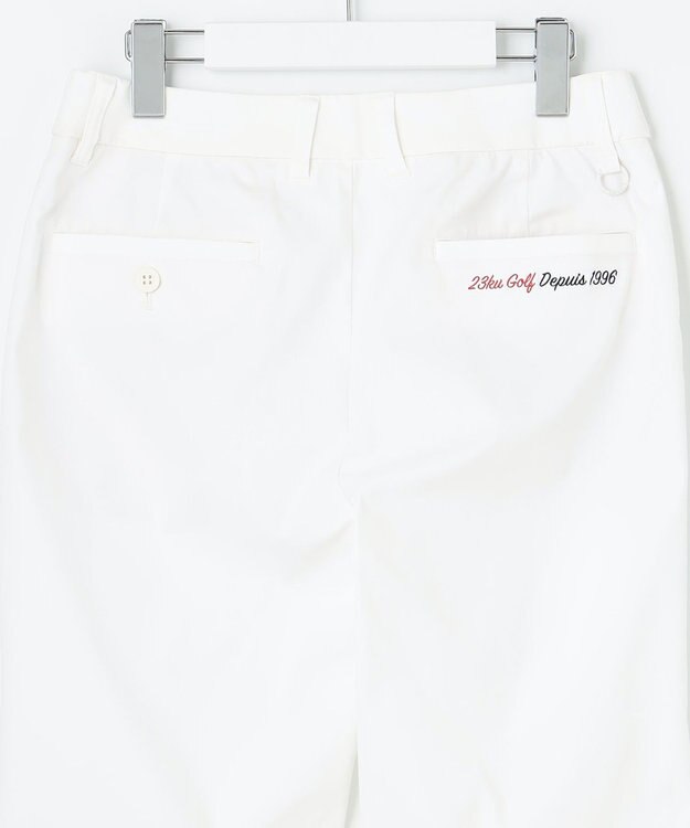 23区GOLF 防透素材で白でも安心！【WOMEN】【撥水/ストレッチ】シェルタリングオックス パンツ ホワイト系
