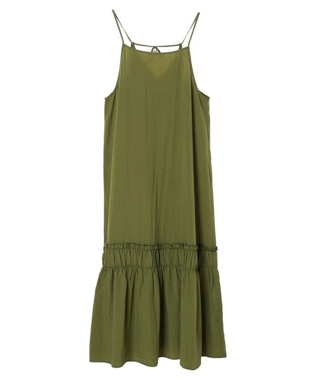 CRAFT STANDARD BOUTIQUE 切替ティアードキャミワンピース Khaki