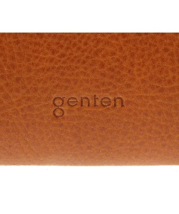 genten トスカ Lファスナー長財布 チャ