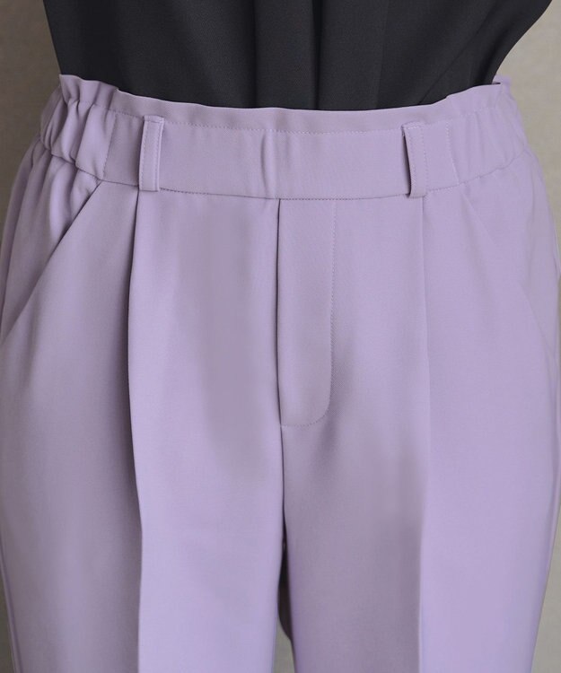 Tiaclasse L 【おのののかさん着用】とろみカラーテーパードパンツ ラベンダー