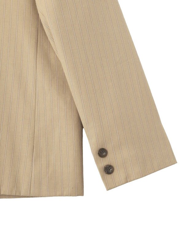 CRAFT STANDARD BOUTIQUE ストライプダブルジャケット Stripe Beige