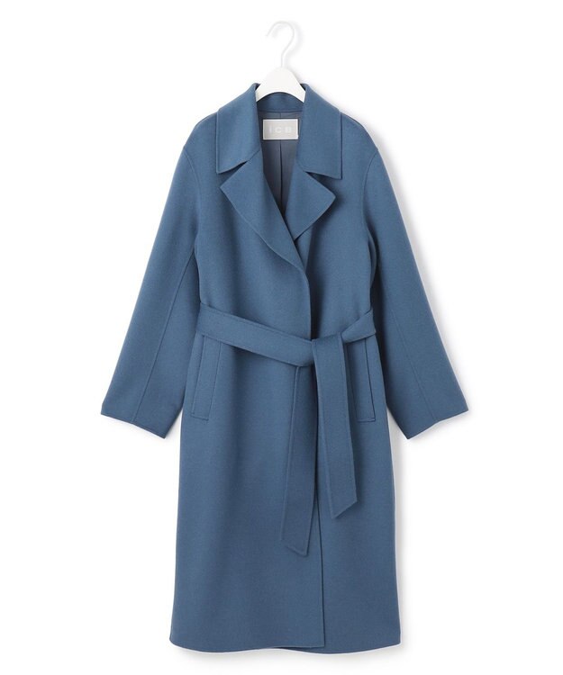 ICB WoolRever  ロングコート ブルーグレー