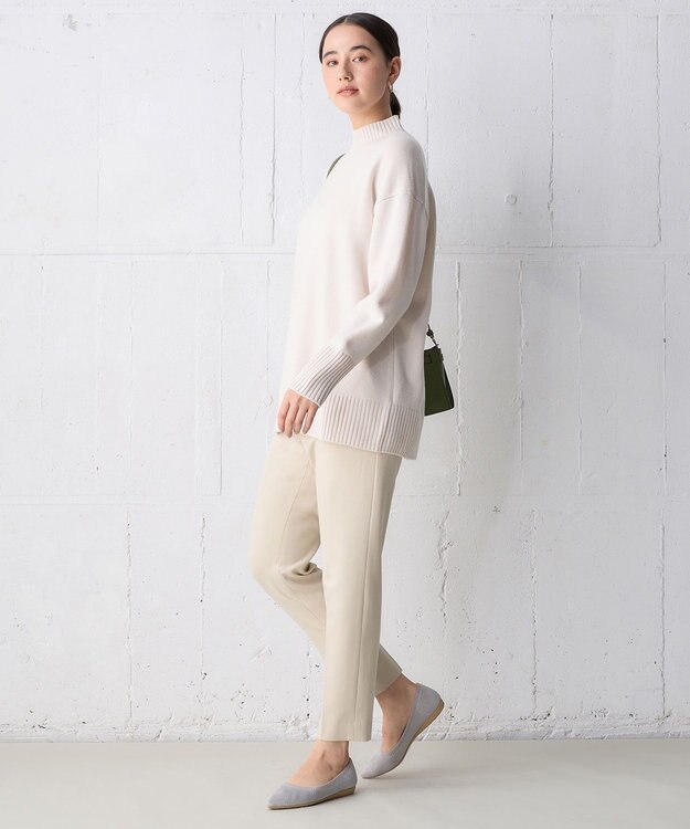 UNFILO 裏起毛テーパードパンツ バターイエロー