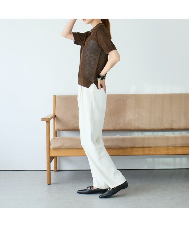 MODE ET JACOMO <carino>【レイン対応】バックルローファー ブラック