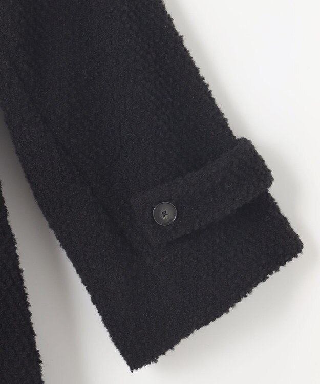 自由区 S FLUFFYステンカラー コート ブラック系