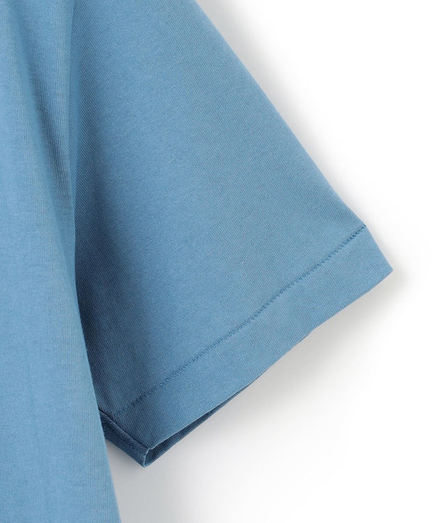 J.PRESS MEN ペイズリーバンダナプリントTシャツ ダルブルー系