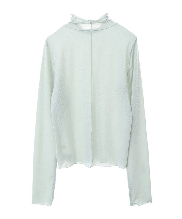 earth music&ecology シアーラメハイネックプルオーバー Mint