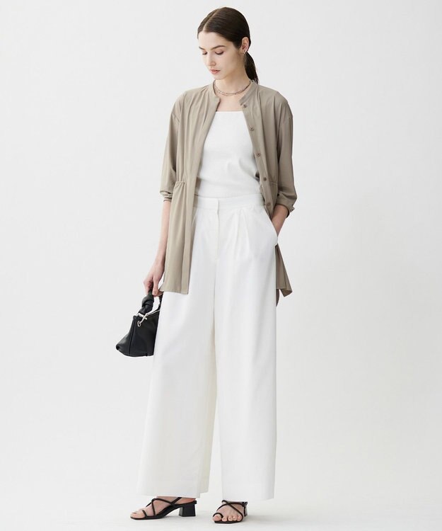 ICB 【一部カラーのみ接触冷感・洗える】UnleashLite タックパンツ オフホワイト系