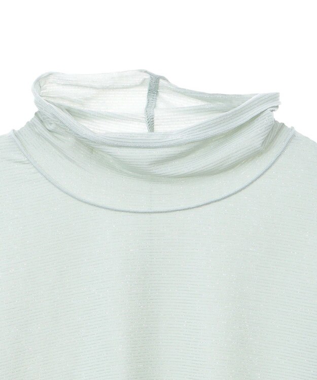 earth music&ecology シアーラメハイネックプルオーバー Mint