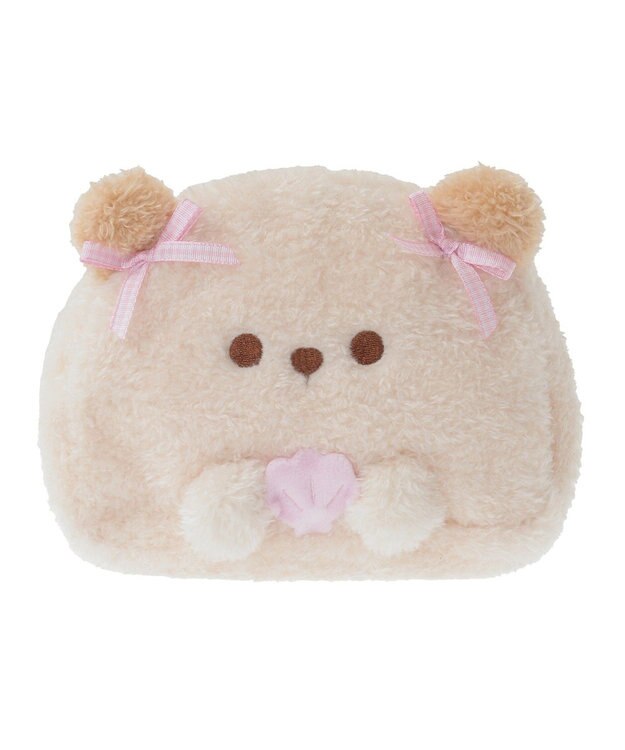 Maison de FLEUR ラッコフェイスポーチ Ivory