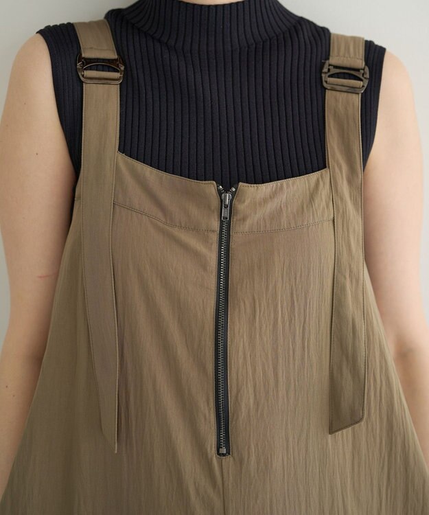 YECCA VECCA 【UVカット/接触冷感/遮熱】COOLコクーンサロペット Khaki