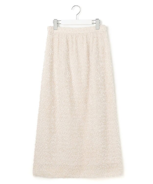 23区 S 【洗える】ヘアリーカットジャカード スカート ベージュ系