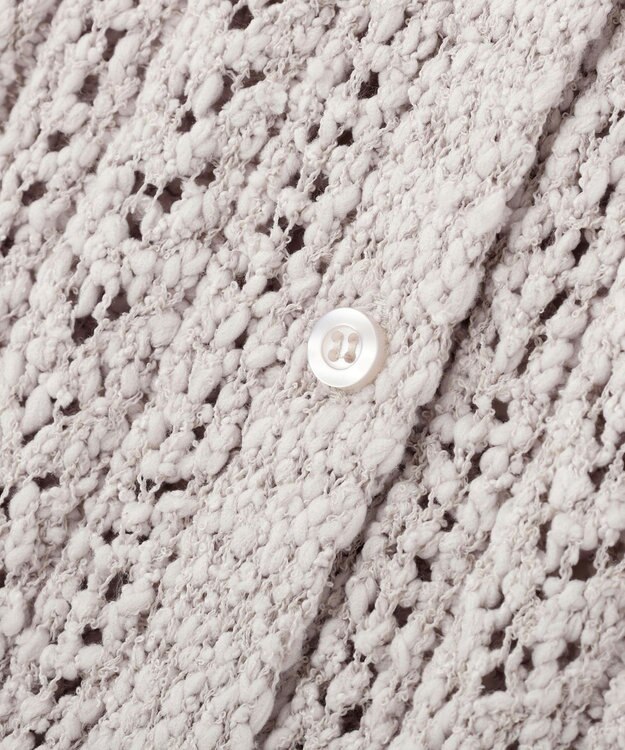 earth music&ecology 【予約】透かし編みニットキャミビスチェ ライトグレー