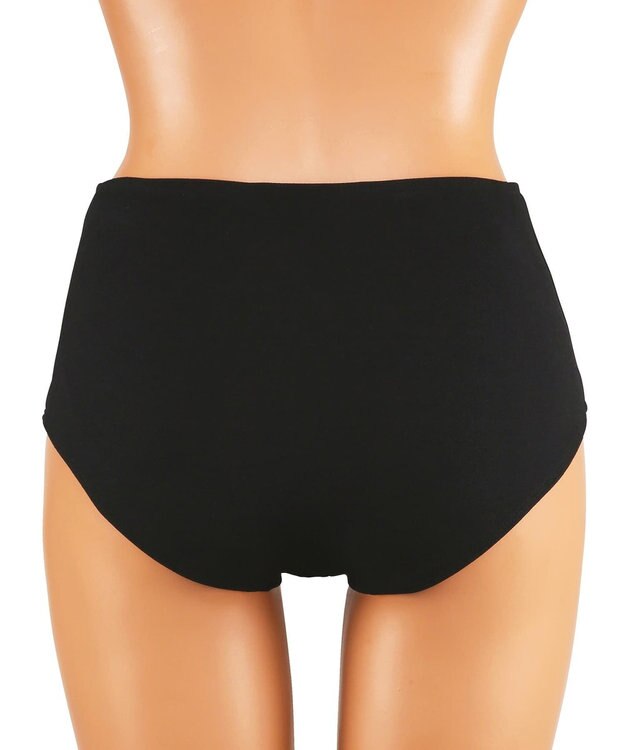 San-ai Resort（三愛水着楽園） WEB限定　ペプラム無地/チェック3点セット水着【Beach Queen（ビーチクイーン）】 ホワイト（チェック）