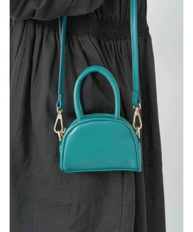 earth music&ecology ｍｉｎｉｍｉｎｉボストンバッグ Blue Green