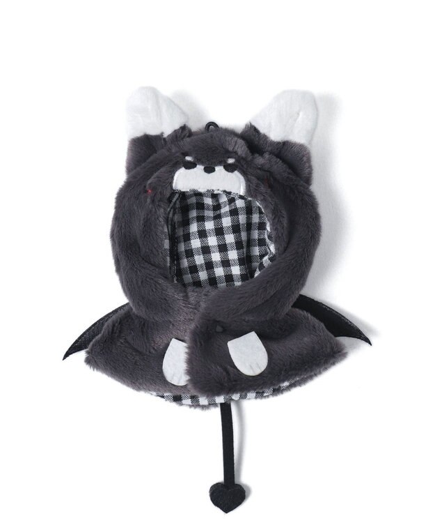 WEGO 【痛バ＆推し活グッズ】ぬいアニマルケープ10cm ダークグレー