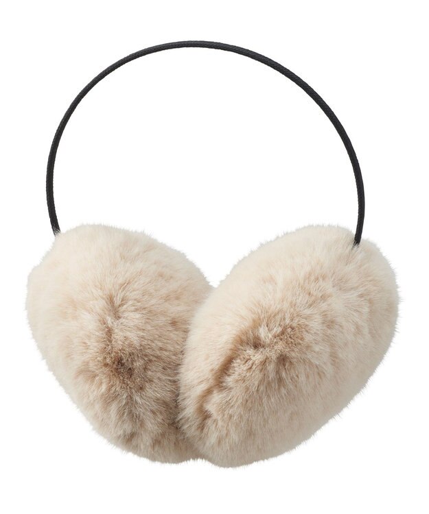 MOONBAT estaa イヤーマフラー ふわふわ ベージュ