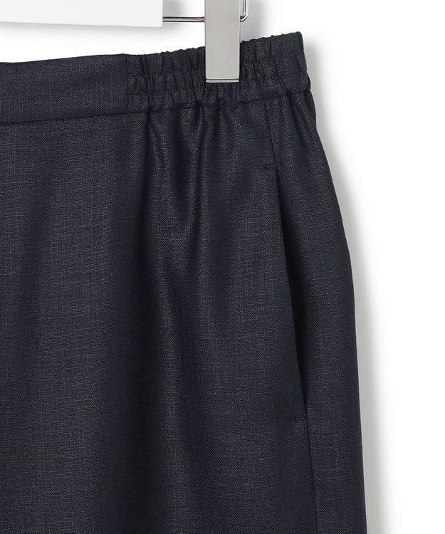 23区 【先行予約】リネンライクグロッシー ワイドパンツ ネイビー系