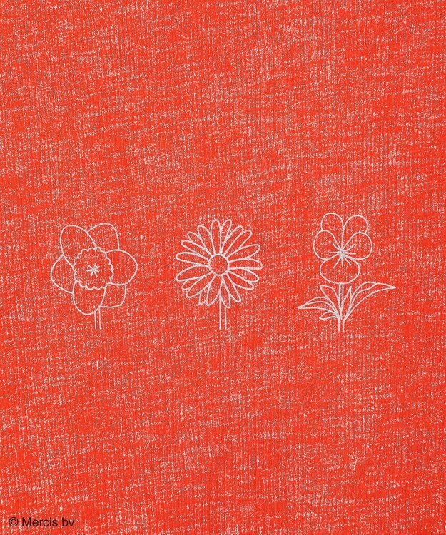 Green Parks ｍｉｆｆｙ／シアーリブプリントＴシャツ Red