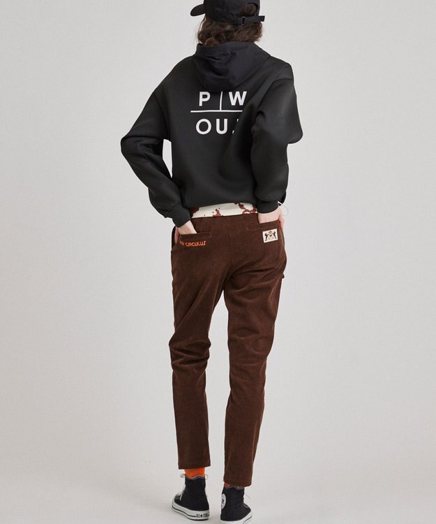 PW CIRCULUS 【WOMEN】コーデュロイ テーパードパンツ ダークブラウン系
