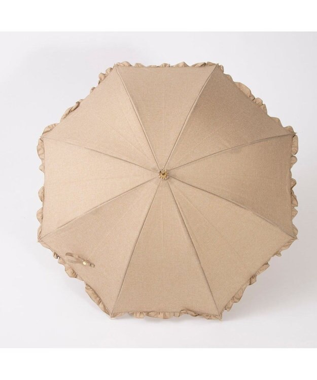 UNBILLION カシュネ cachenez / 【晴雨兼用】【日傘】 シャンプレーフリルショートパラソル キャメル