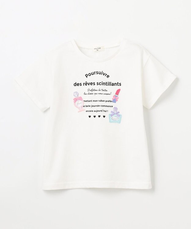 ANY KIDS ひんやりクール ロゴTシャツ オフホワイト