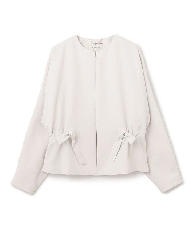 BEIGE， MARIE / ノーカラージャケット Ecru