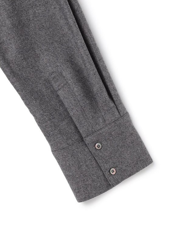 uncrave フランネル BIGカラーシャツ チャコール