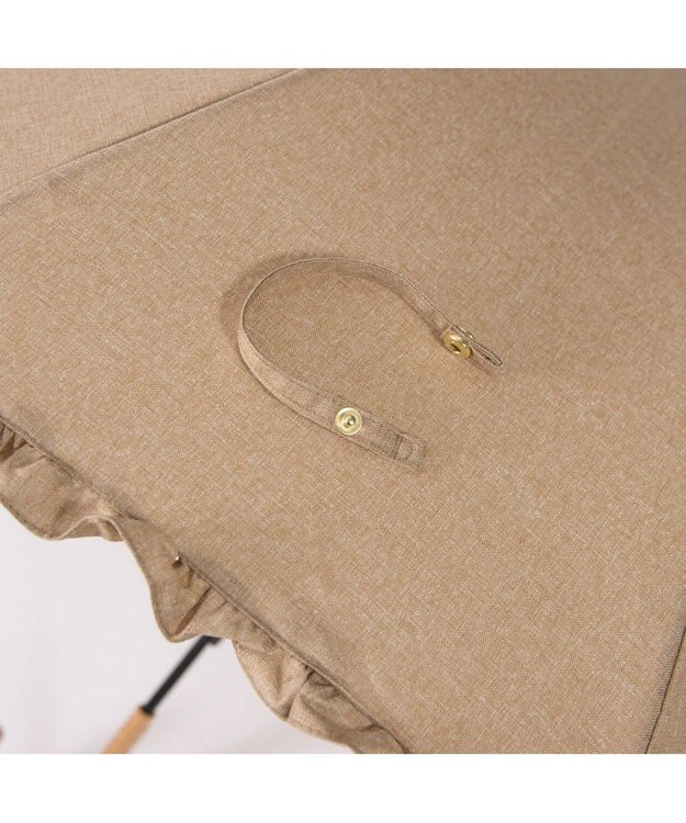 UNBILLION カシュネ cachenez / 【晴雨兼用】【日傘】 シャンプレーフリルショートパラソル キャメル