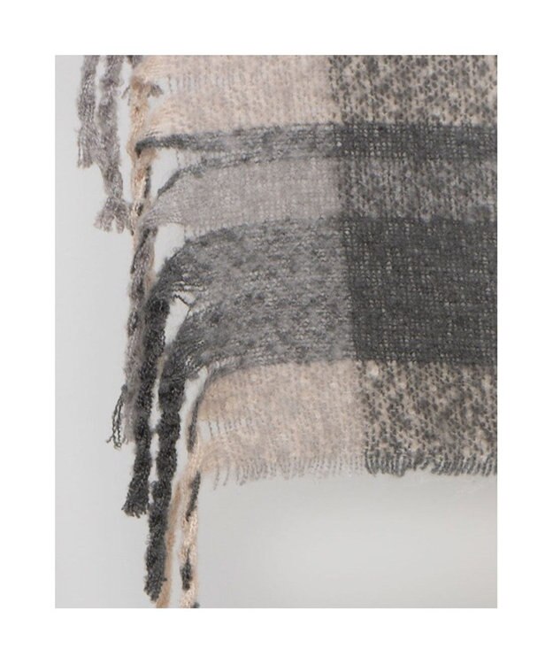 UNBILLION カシュネ cache nez / リサイクルポリニュートラルカラーチェックストール GY